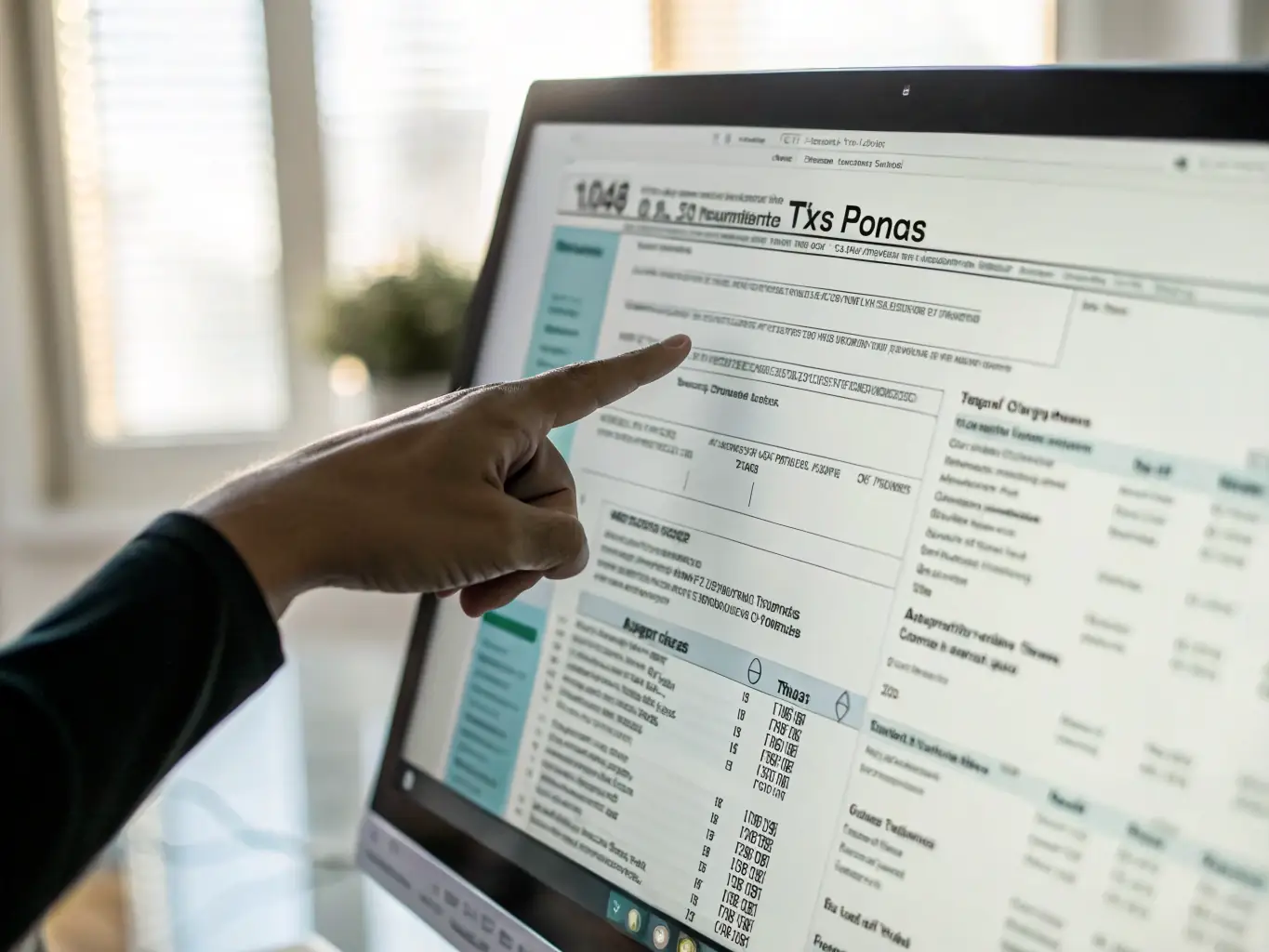 A secure digital interface displaying tax compliance software, emphasizing accuracy and security.